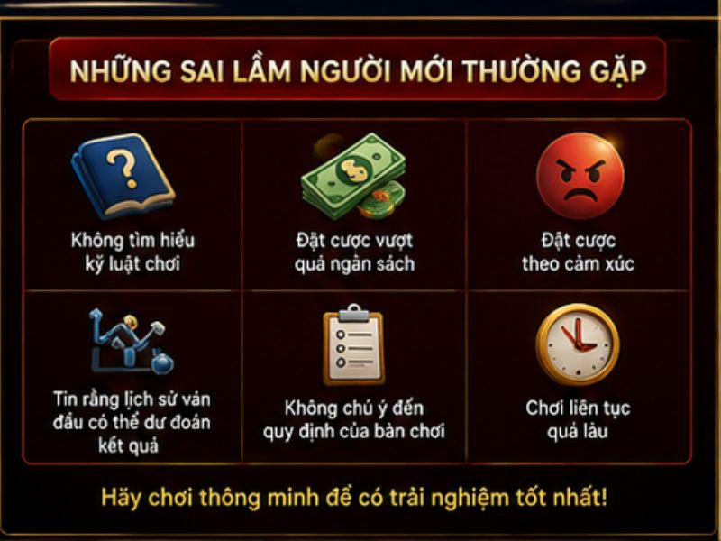 Những Sai Lầm Người Mới Thường Gặp