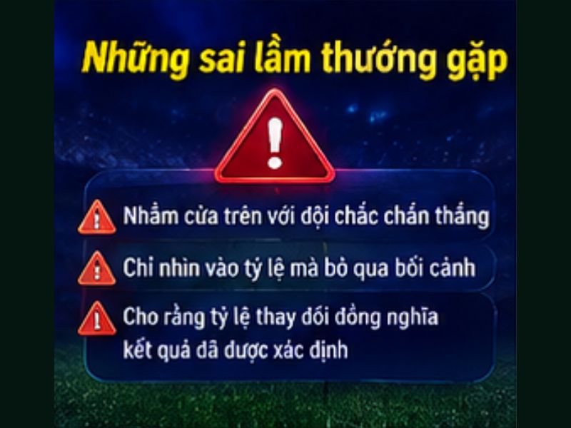 Những Sai Lầm Thường Gặp Khi Tìm Hiểu Kèo Châu Á